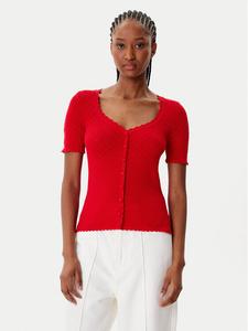 Блузка slim fit 252-MSNAKE Morgan, красный