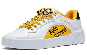 Кеды, скейтборд обувь женская низкая белый/винтажно-желтый 361°