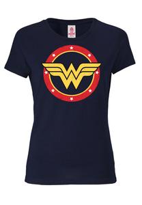 Футболка LOGOSHIRT Shirt Wonder Woman Circle Logo, темно-синий
