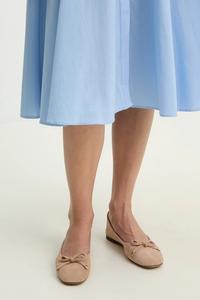 Замшевые балетки Answear.Lab, коричневый