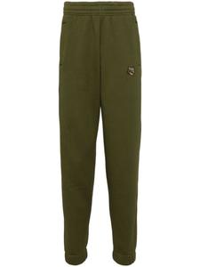 Maison Kitsuné спортивные брюки с логотипом, зеленый