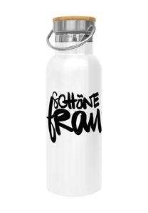 Белая изотермическая бутылка "schöne frau" Ppd
