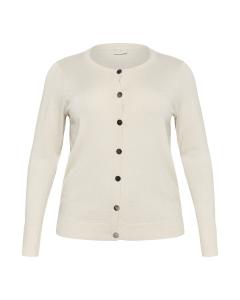 KAFFE CURVE Кардиган 'KCRegitta' вязаный в песочном цвете