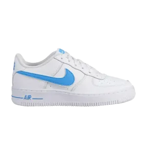 Кроссовки Nike Air Force 1 Low GS 'University Blue', белый