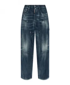 Джинсы свободного кроя Dsquared2, синий