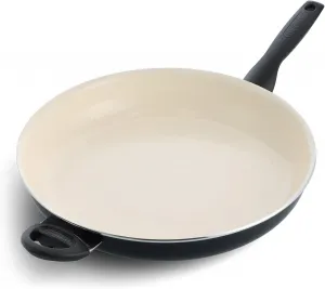Сковорода GreenPan Rio Healthy Ceramic Nonstick с антипригарным покрытием, 34 см, черный