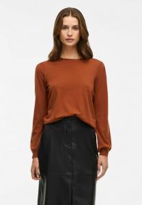 Джемпер VILA RUNDHALS, Argan Oil/Brown
