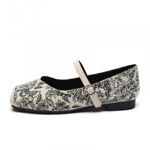 Туфли Мэри Джейн женские Zhr, белый/черный