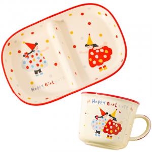 Кружка KAWASIMAYA, Mug+Separated Plate (Small Girl)