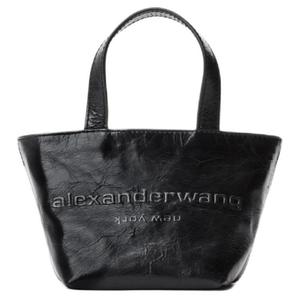 Alexander Wang Миниатюрная кожаная сумка-тоут с тиснением логотипа