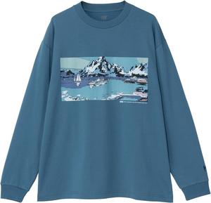 Футболка с длинным рукавом унисекс HELLY HANSEN HM32576 для взрослых, с пейзажным рисунком, синий