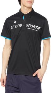 Мужская поло-рубашка с коротким рукавом Le Coq Sportif - влагоотводящая, быстросохнущая, эластичная тренировочная рубашка