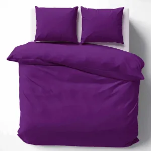 Комплект постельного белья Castle Cotton, пододеяльник, 100% хлопок, 135x200, 155x220, 200x200, 200x220, цвет: фиолетовый, размер: 200 x 220 см Cotton Castle