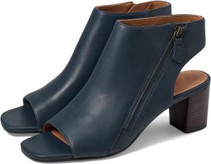 Женские сандалии-ботильоны LEHOOR с открытым носком на массивном каблуке, боковая молния, вырезы, каблук 2 дюйма, ботильоны на щиколотку с открытой пяткой, матовые, повседневные летние, размер 4-11 US, Matte Navy Blue