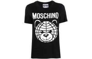 Футболка женская черная MOSCHINO