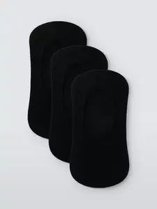 Носки John Lewis Invisible Trainer Liner 3 шт, черный