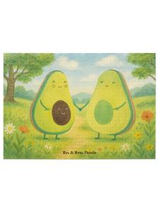 Mr. & Mrs. Panda Дизайн «Пазл Авокадо Пара» без слов, белый