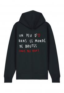 Толстовка на молнии BRUTE BACK EMBROIDERY Mira Paris, черный