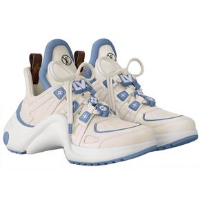 Арчлайт Лоу-Топ Повседневные Туфли Женские Белый Синий LOUIS VUITTON