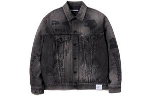 NEIGHBORHOOD Графическая джинсовая куртка тип 3, Black