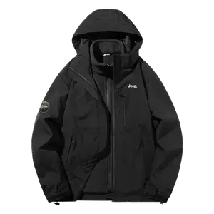 Jeep Ветрозащитная термо куртка унисекс, Pure Black[Includes Fleece Liner]