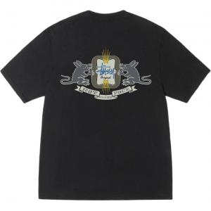 Футболка Homebrew пигментного крашения Stussy, черный