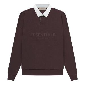 Рубашка ss23 waffle long sleeve polo shirt 'plum' Fear Of God Essentials, мультиколор
