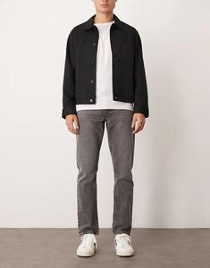 Джинсы прямого кроя серого цвета New Look