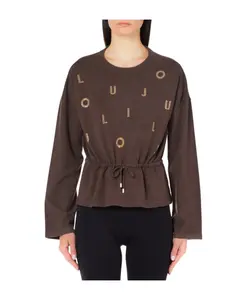 Обычный пуловер, стандартный крой. Liu Jo, коричневый