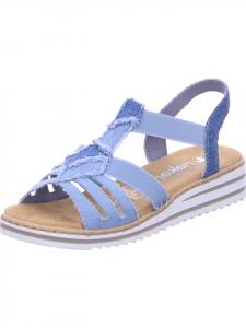Классические босоножки rieker, синий