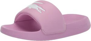 Lacoste unisex-child Juniors' Serve Slide, Pink/White