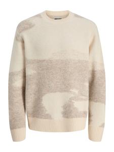 Свитер JACK & JONES JCOFLARE, серый/серо-коричневый