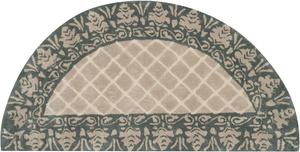 Ковер SAFAVIEH, 61 x 122 см, Total Performance Collection, Ivory & Blue, с ручным плетением края, не линяет и прост в уходе, идеален для помещений с высокой проходимостью: прихожая, гостиная, спальня (TLP755E)