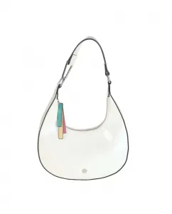 Женская маленькая сумка через плечо из лакированной кожи Volum, бежевый