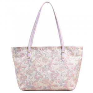 Вышитая сумка-шоппер, хозяйственная сумка, ведро, плечевая сумка Tubas Женская Розовая/Карамель NOMK