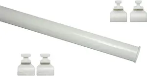 Груз GARDINIA "Нижний профиль для подрезки", серия панельных штор Atlanta, 3-х направляющая Вес: 0,12 г, 60 см, белый