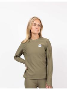 Длинная рубашка оливкового цвета eivy