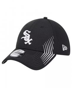 Мужская черная кепка Chicago White Sox Active Dash Mark 39THIRTY Flex Hat New Era, черный