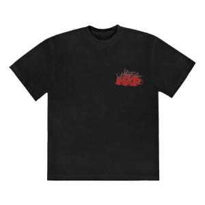 Футболка x kaws utopia ii t-shirt 'black' Travis Scott, черный