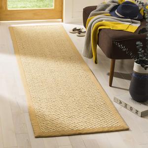 Ковер SAFAVIEH, 61 x 92 см, - коллекция Natural Fiber - Maize, Sisal, плетеный дизайн с каймой (NF525F)