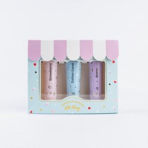 Набор натуральных блесков для губ - набор из 3 шт Oh Flossy