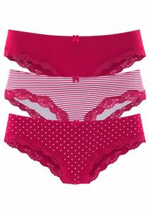 Трусы Lascana, цвет Fire Red