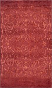 Ковер SAFAVIEH, 275 x 366 см, Tibetan Collection, Raspberry, ручной работы из современного шелка и шерсти, идеально для помещений с высокой проходимостью в гостиной, спальне (TB317R)