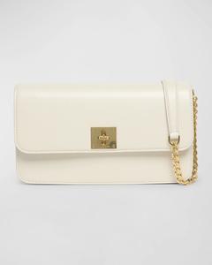 Кожаная сумка через плечо Gioia с клапаном Golden Goose, цвет Buttercream