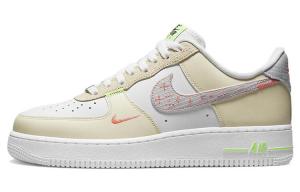 Кроссовки Nike Air Force 1 07 LV8, размер 8 | Мужская | Just Stitch It — Белый оттенок Зелено-кремовый