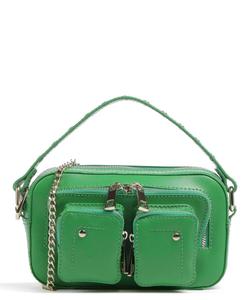 Сумка через плечо Florence Helena из зерненой кожи Núnoo, зеленый