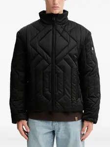 Стеганая куртка на молнии Hugo, черный