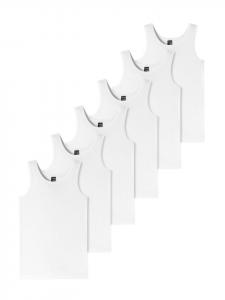 Schiesser Майка/футболка для подростков и мальчиков, 95% органический хлопок, белый цвет