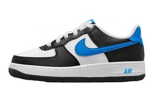 Кроссовки Nike Air Force 1 Low White Black Light Photo Blue GS