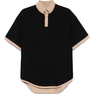 Многослойная поло Maison Margiela, черный